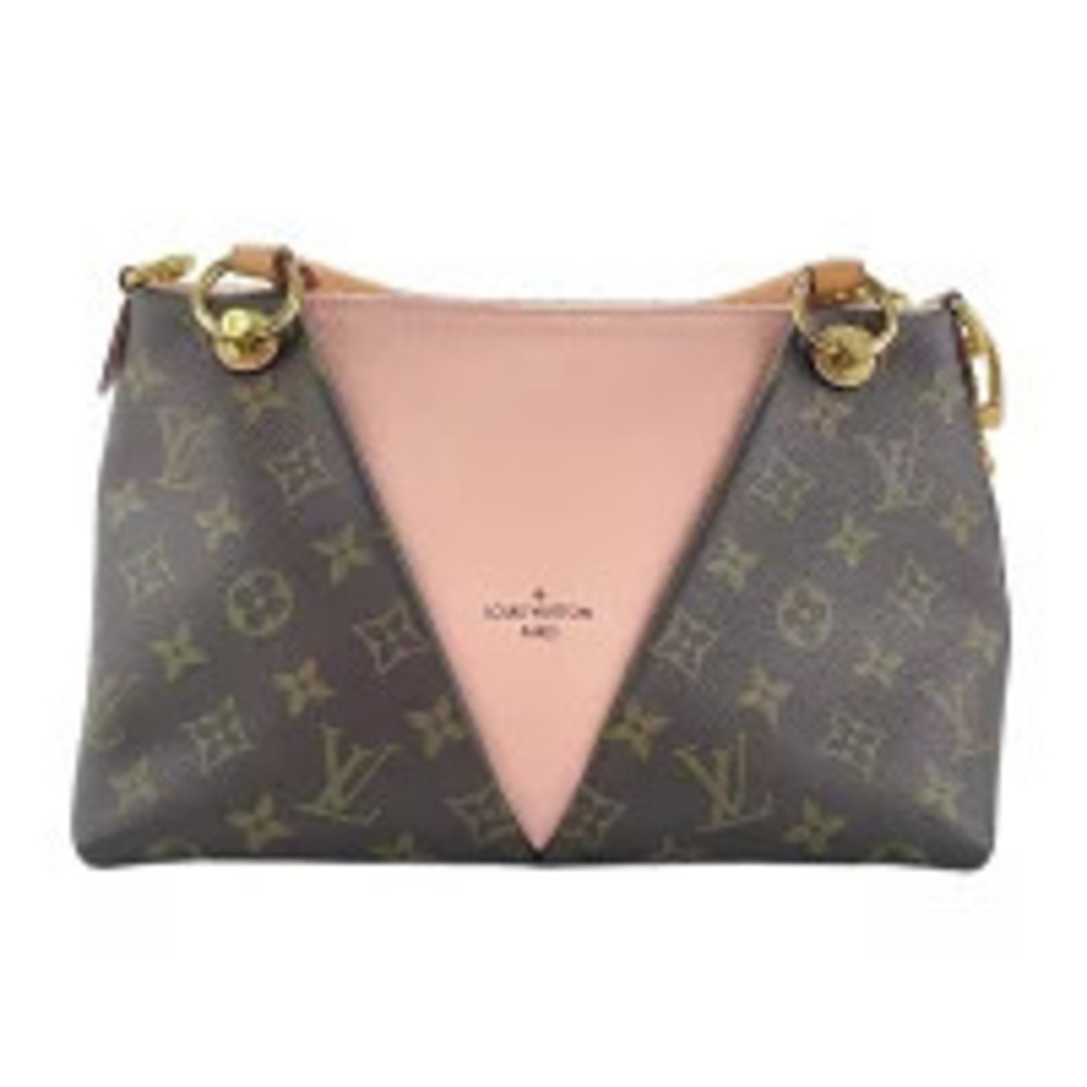 Louis Vuitton Monogram V Tote Handbag Brown